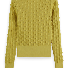 Scotch & Soda - Womenswear Slash Neck Textured Stitch Pullover