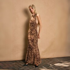 Dress Forum Amber Drift Halter Neck Maxi Dress