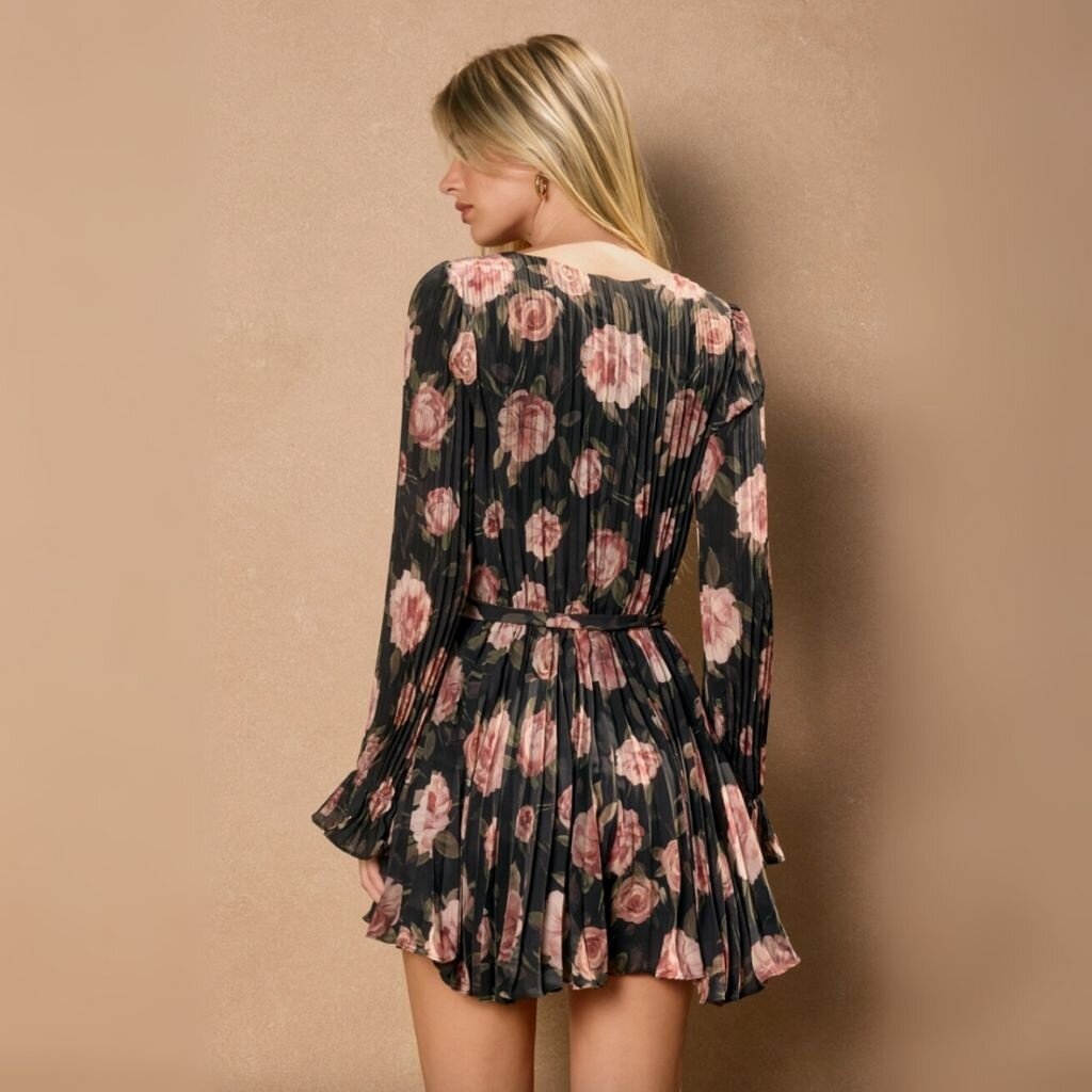 Dress Forum SU25 All For You Pleated Long Sleeve Romper