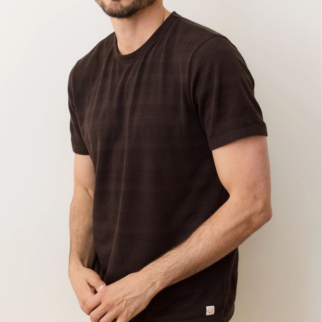 Marine Layer Signature Jacquard Crew Tee