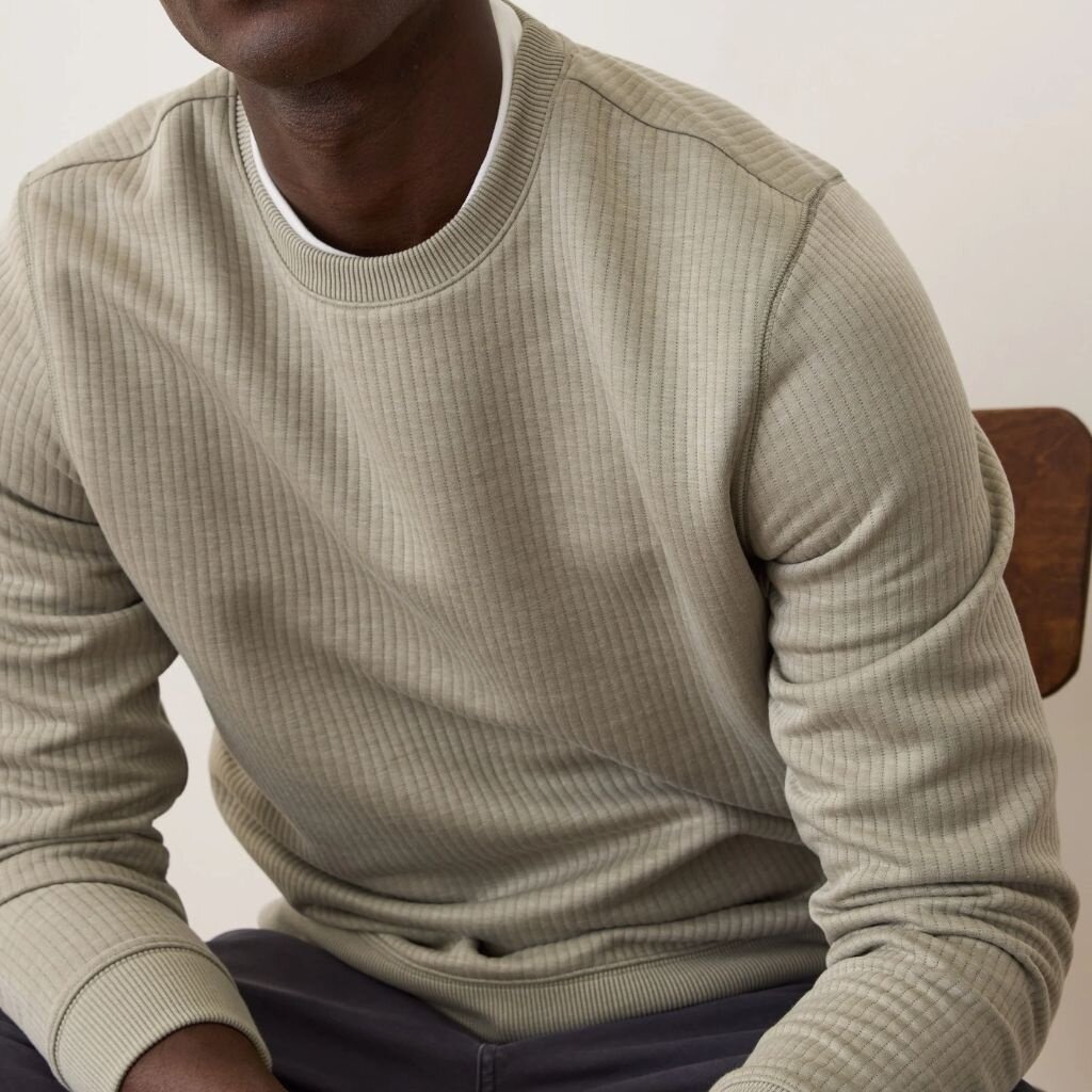 Marine Layer Corbet Quilted Crewneck