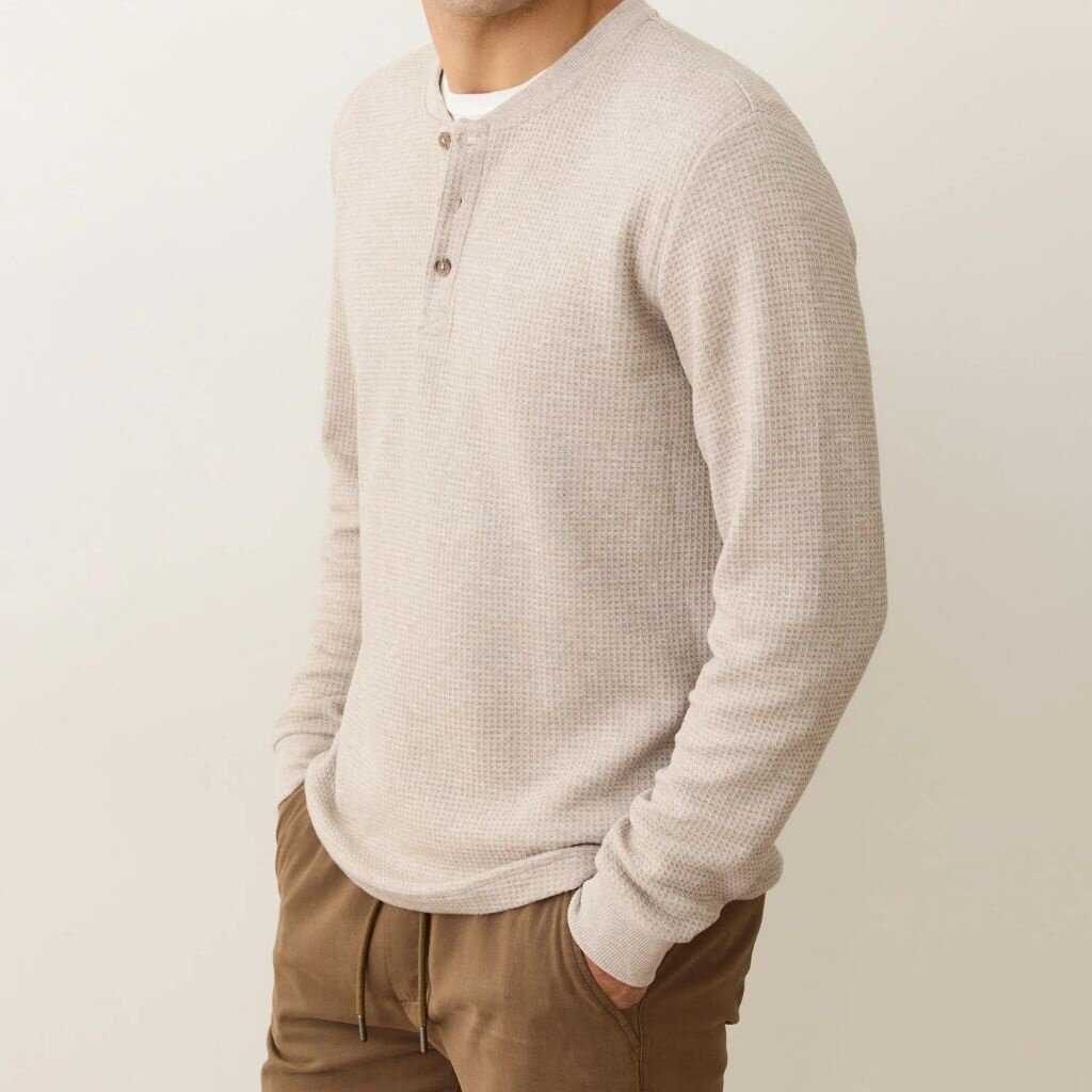 Marine Layer Waffle Henley