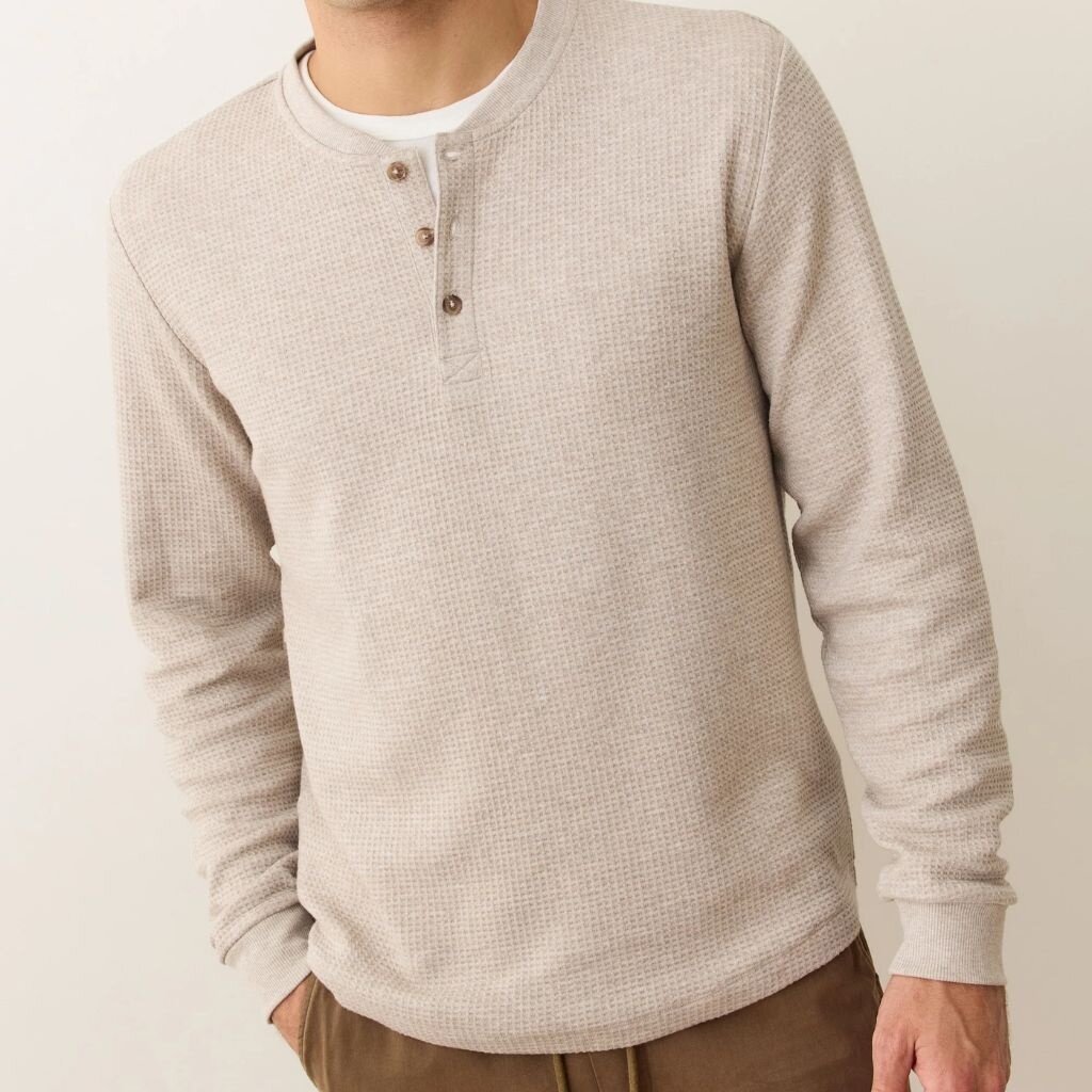 Marine Layer Waffle Henley