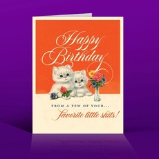 Offensive & Delightful KD23 Little Shits Birthday Card