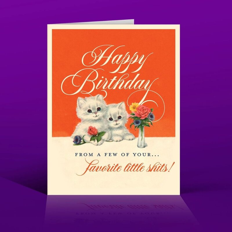Offensive & Delightful Little Shits Birthday Card
