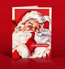 Offensive & Delightful Santa Tanked Christmas Card
