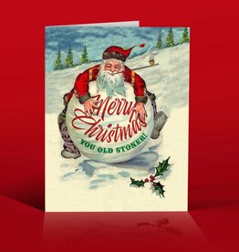 Offensive & Delightful STONER SANTA Christmas Card