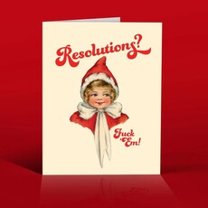 Offensive & Delightful Resolutions? F*ck em Christmas Card