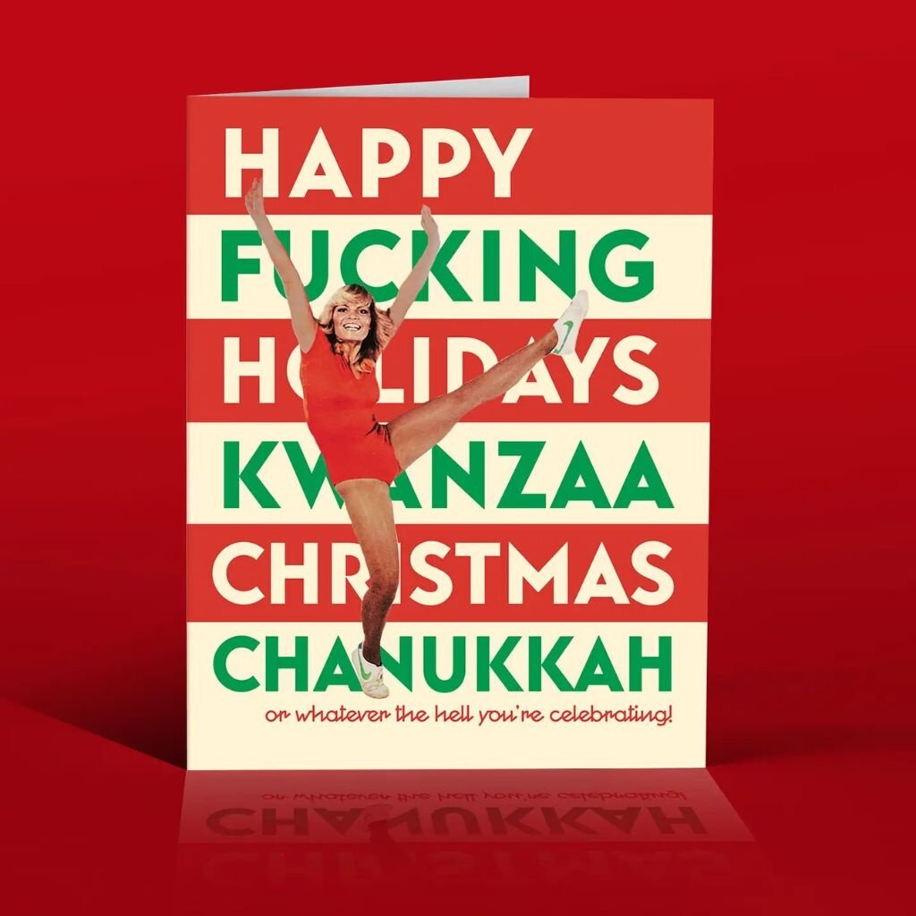Offensive & Delightful Kwanzaa, Christmas, Hannukah Holiday Card