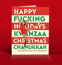 Offensive & Delightful Kwanzaa, Christmas, Hannukah Holiday Card