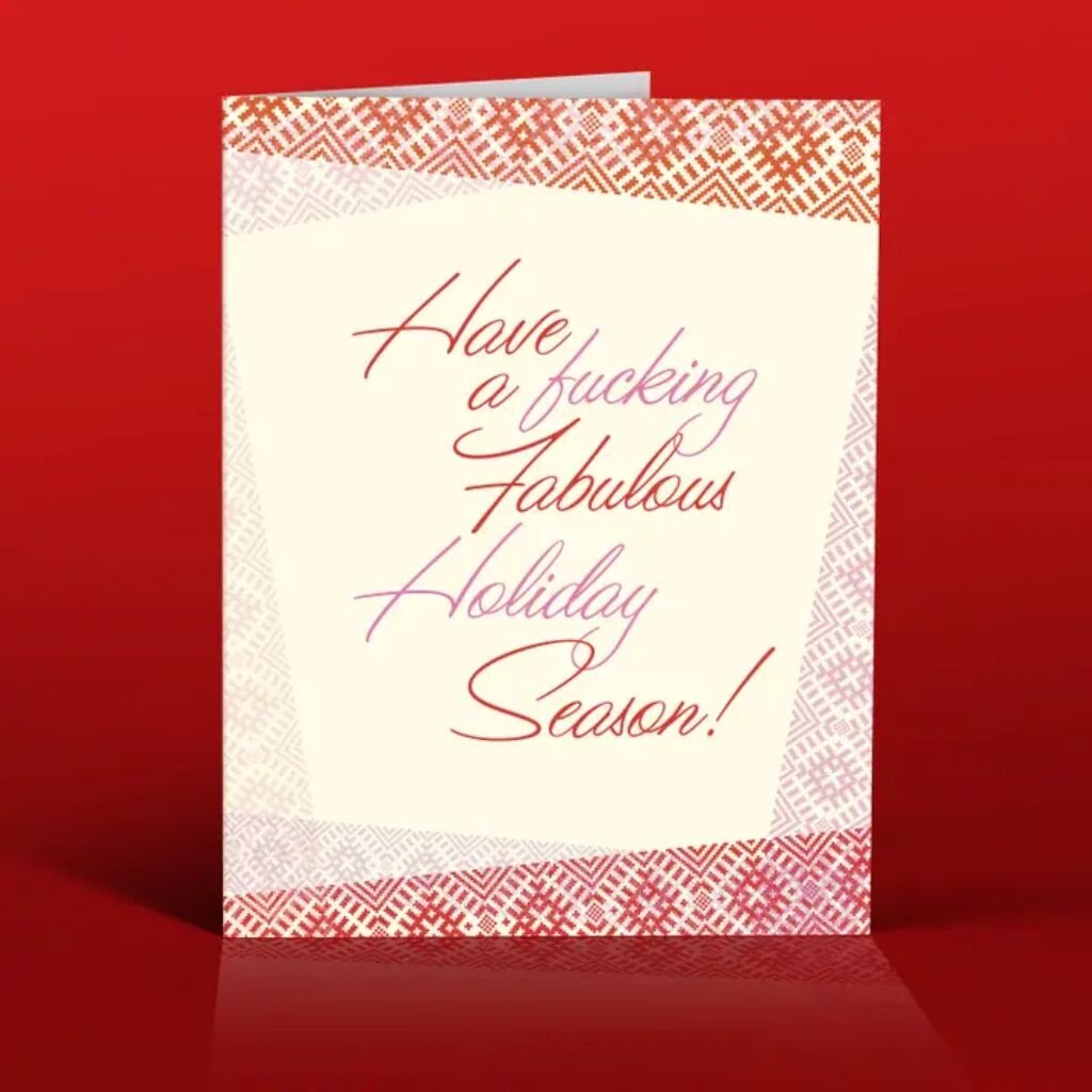 Offensive & Delightful FUCKING FABULOUS Christmas Card
