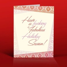 Offensive & Delightful FUCKING FABULOUS Christmas Card