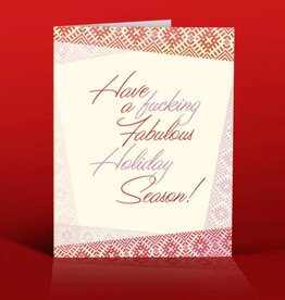 Offensive & Delightful FUCKING FABULOUS Christmas Card