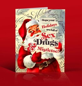 Offensive & Delightful MX16 SEX+DRUGS+SANTA Christmas card
