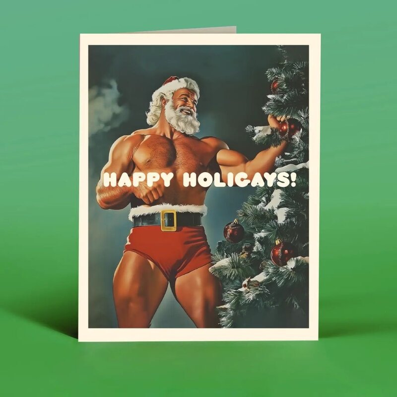 Offensive & Delightful Happy Holigays! LGBTQ Christmas Card