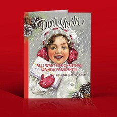 Offensive & Delightful NEW PRESIDENT FOR CHRISTMAS Christmas card