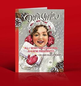 Offensive & Delightful NEW PRESIDENT FOR CHRISTMAS Christmas card