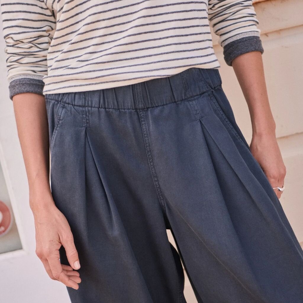 Marine Layer Allison Pleated Wide Leg Trouser