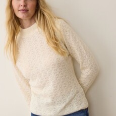 Marine Layer Lucia Pointelle Mock Neck Sweater