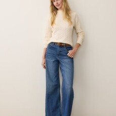 Marine Layer Lucia Pointelle Mock Neck Sweater