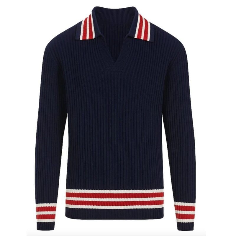 OxKnit FL25 Retro V-Neck Knitwear