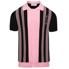 OxKnit FL25 Vintage Period Street Striped Cardigan