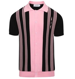 OxKnit FL25 Vintage Period Street Striped Cardigan