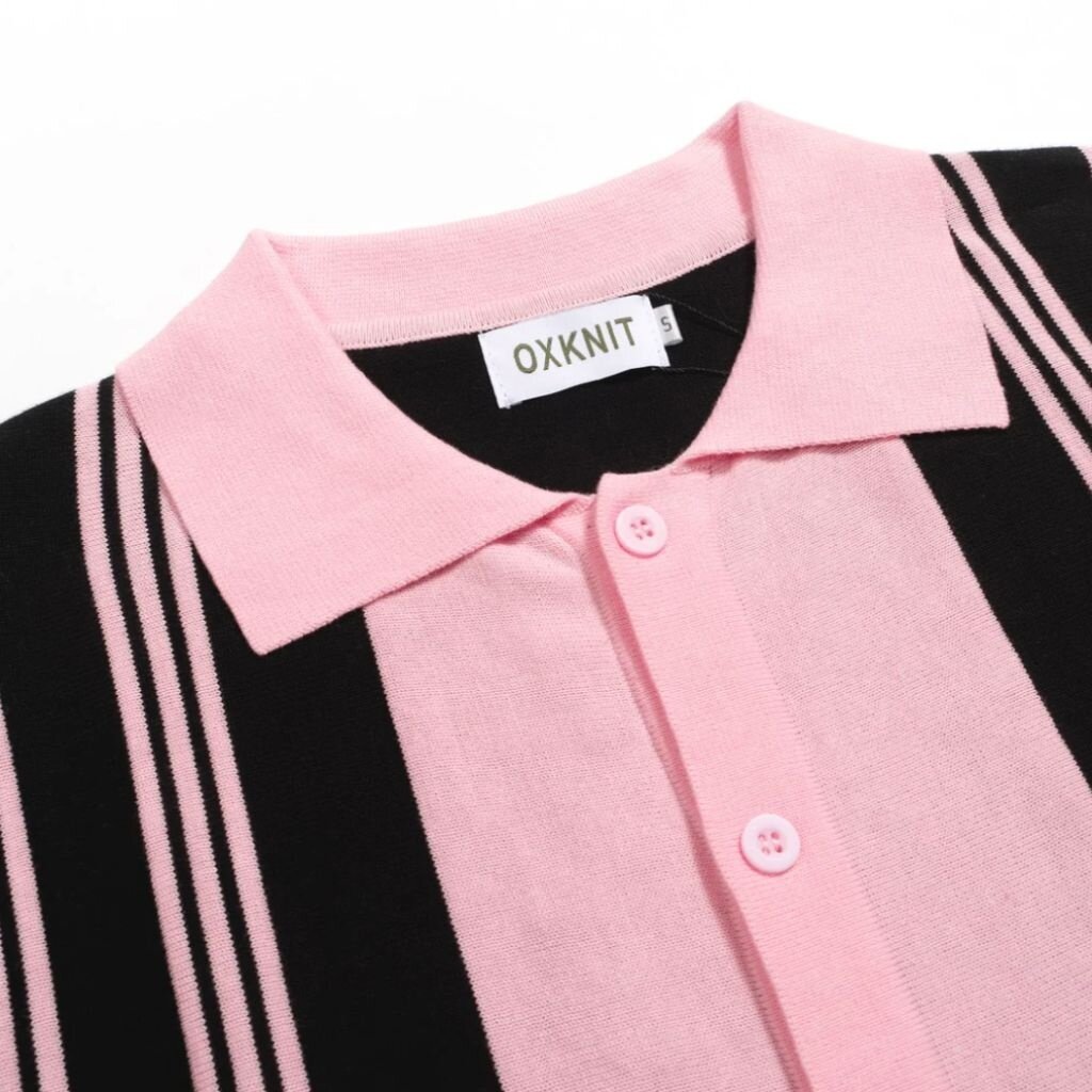 OxKnit FL25 Vintage Period Street Striped Cardigan