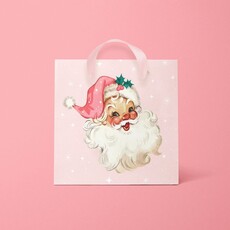 Sunshine Studios Retro Pink Santa Gift Bag