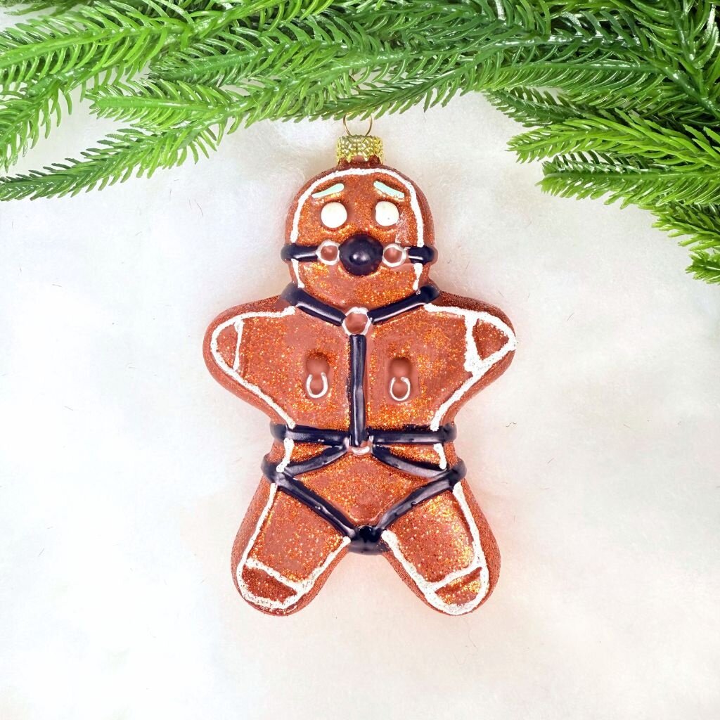 Cody Foster Naughty Gingerbread Man Ornament