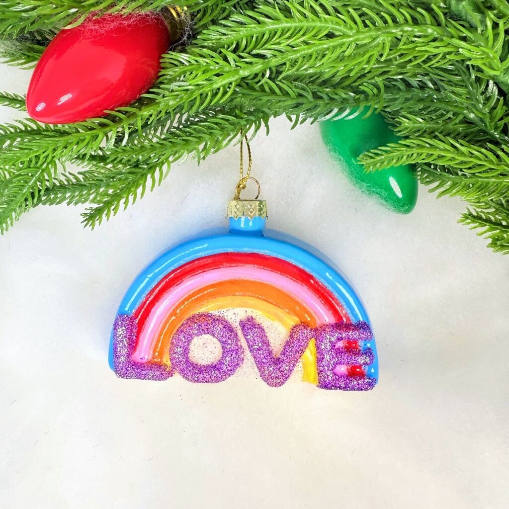 Cody Foster Rainbow Love Ornament