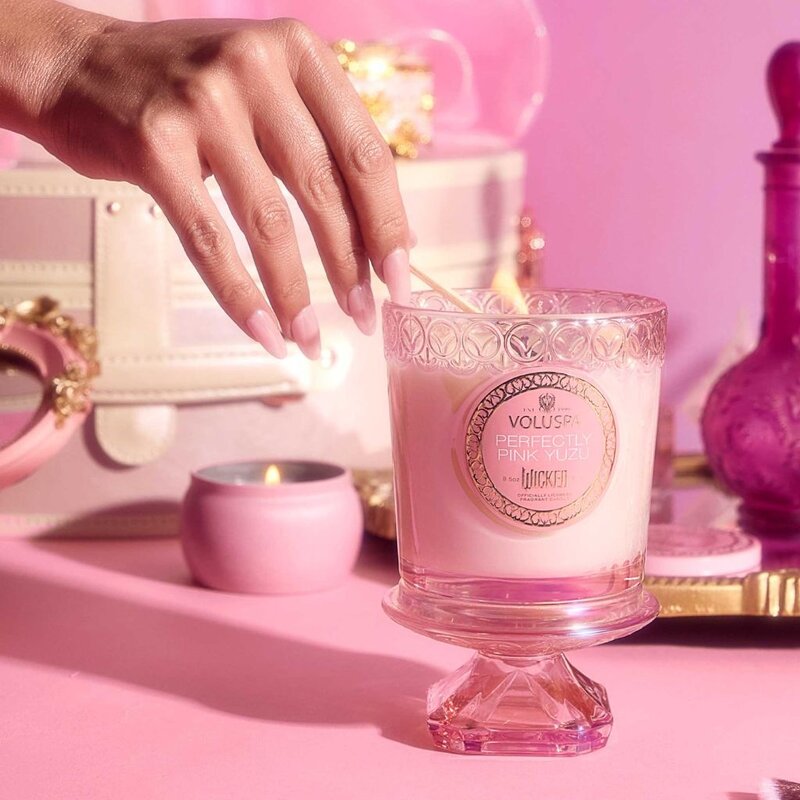 Voluspa Wicked Act I Perfectly Pink Yuzu 8.5oz Candle
