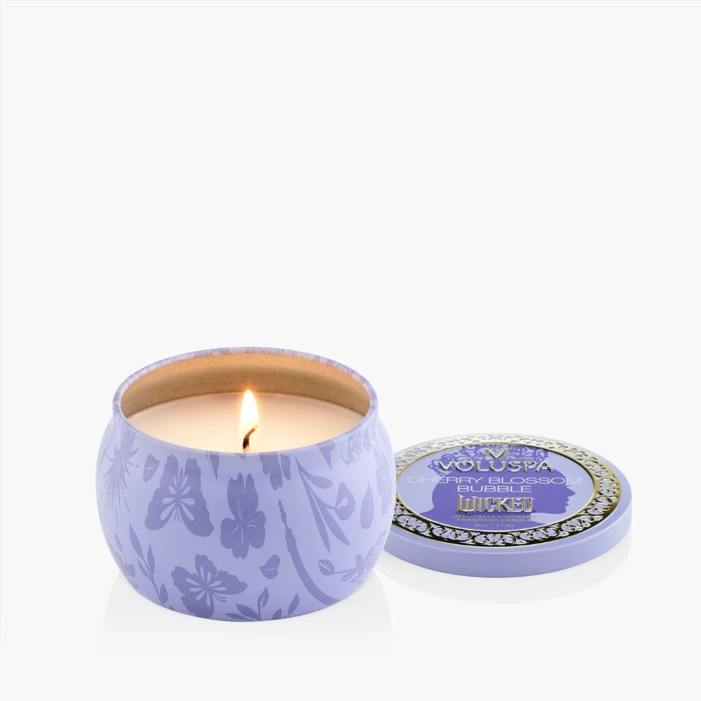 Voluspa Wicked Act II  Cherry Blossom Bubble Mini Tin Candle