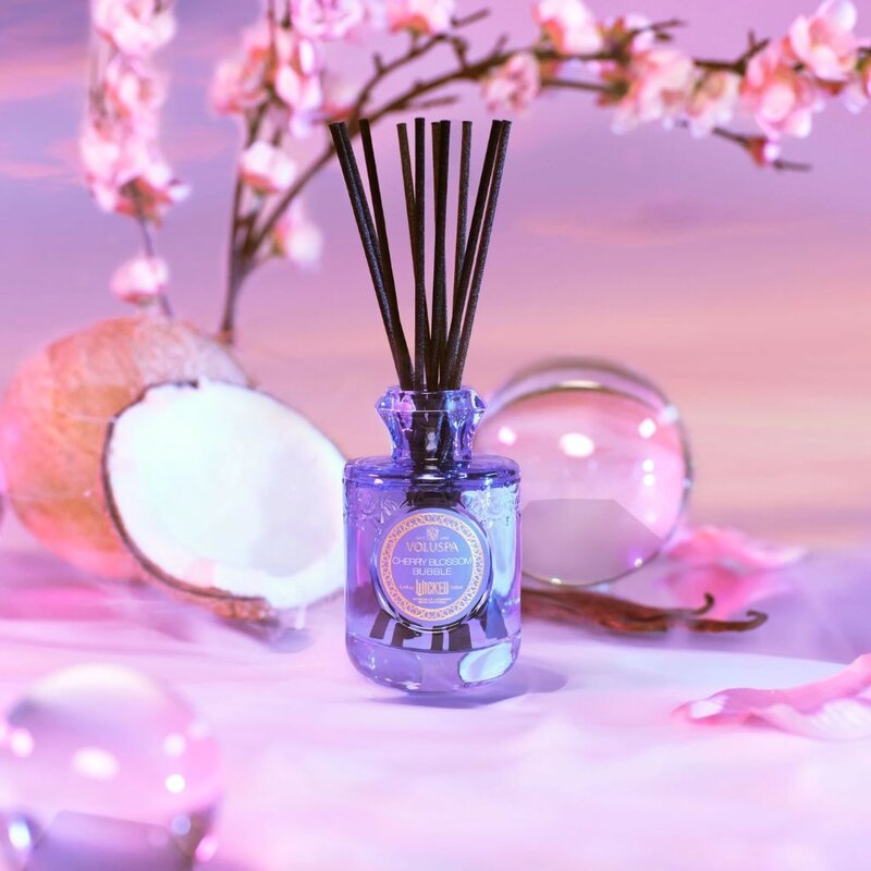 Voluspa Wicked Act II Cherry Blossom Bubble Reed Diffuser