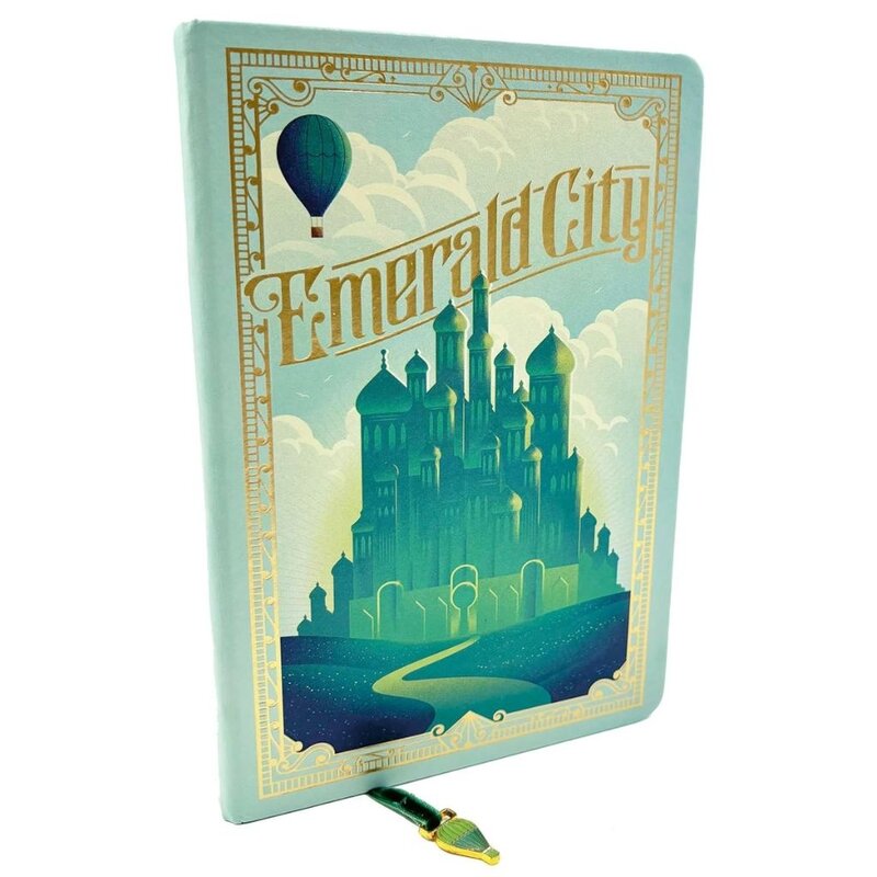 Simon & Schuster Wicked Emerald City Journal with Ribbon Charm