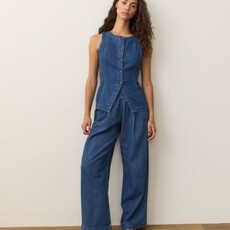 Marine Layer Charlie Longline Denim Vest