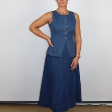 Marine Layer Charlie Longline Denim Vest