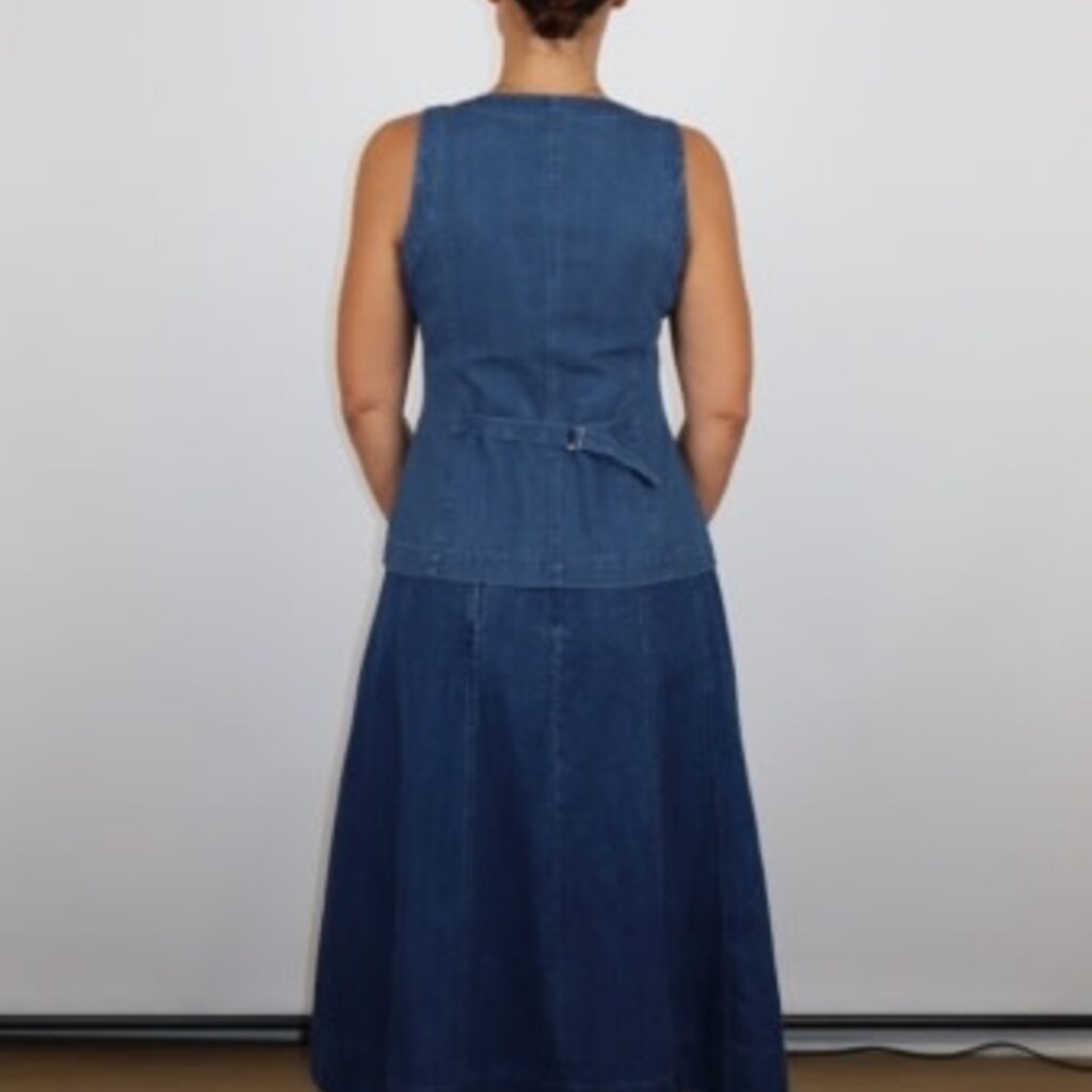 Marine Layer Charlie Longline Denim Vest