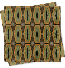 Mod Lounge Paper Co. Green Hexagon Mid Century Modern Cocktail Napkins