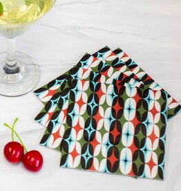 Mod Lounge Paper Co. Starlight Diamonds Mid Century Modern Cocktail Napkins