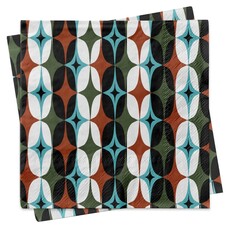 Mod Lounge Paper Co. Starlight Diamonds Mid Century Modern Cocktail Napkins