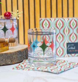 Mod Lounge Paper Co. Starlight Diamond Row Vintage Whiskey Glass