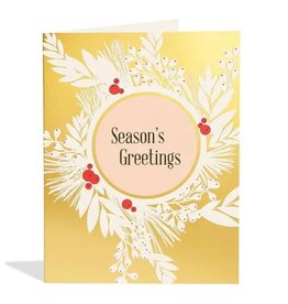 Snow & Graham Gilded Wreath Holiday Card
