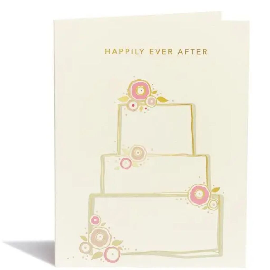 Snow & Graham Wedding Cake Greeting Card