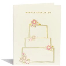 Snow & Graham Wedding Cake Greeting Card