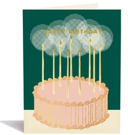 Snow & Graham Birthday Glowy Cake Card