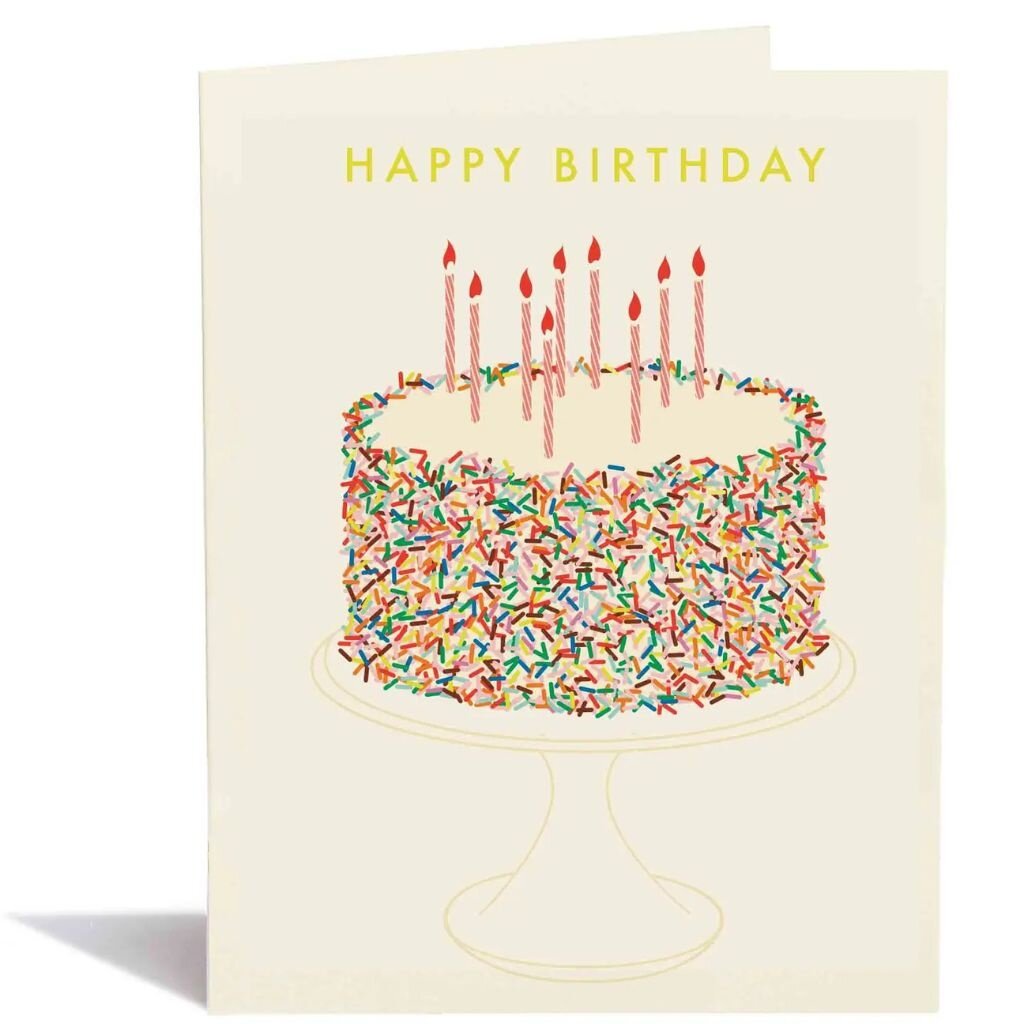 Snow & Graham Birthday Sprinkle Cake Card