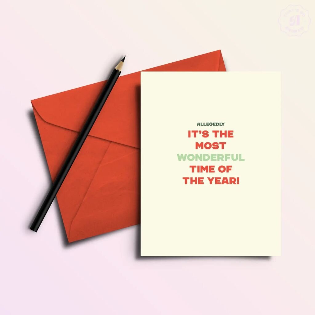 That's So Andrew Allegedly Most Wonderful Time Holiday Card