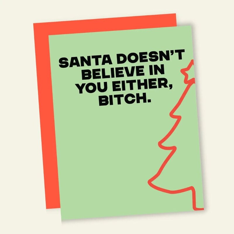 That's So Andrew Santa Doesn't Believe in You Holiday Card