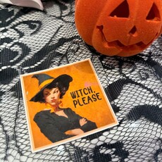 Deven & Ned 3in Witch Please Sticker
